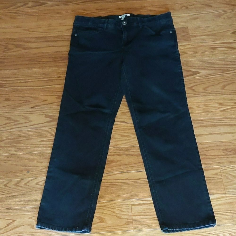 Dana Buchman black stretch band jeans